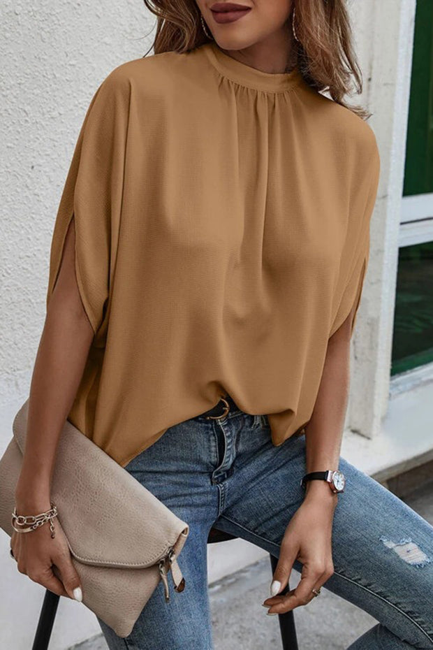 Tie Back Slit Blouse