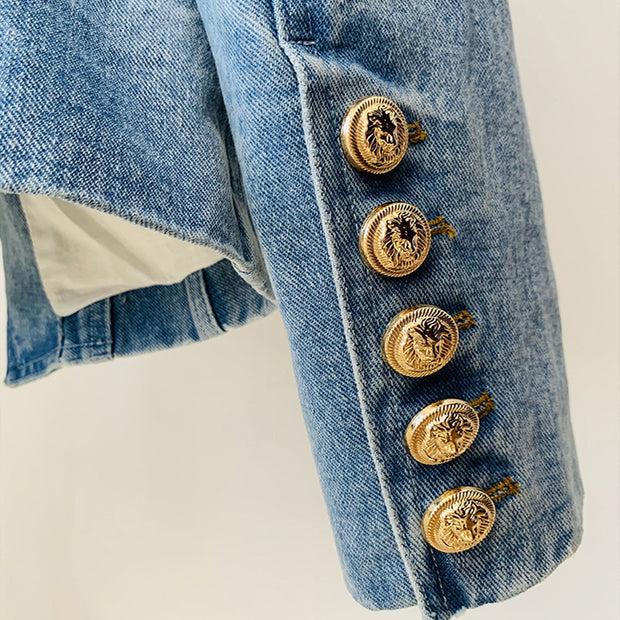 Double-breasted Denim Jacket