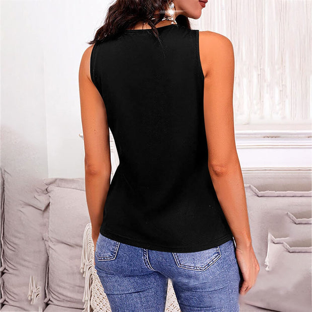 V-Neck Wide Strap Tank