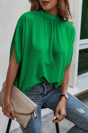 Tie Back Slit Blouse