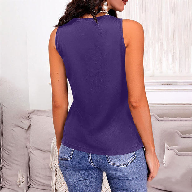 V-Neck Wide Strap Tank