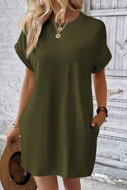 Pocketed T-shirt  Dress