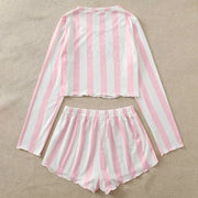 Anime Barbie Long Sleeve Shorts 2 Piece Casual Pajamas Set Gift